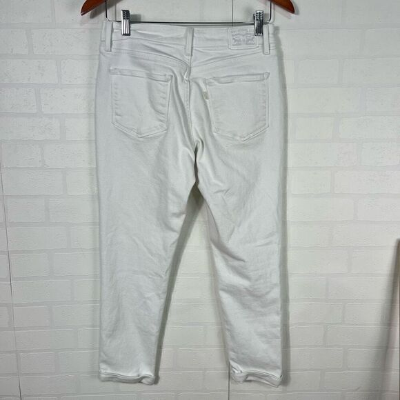 Levi Strauss Womens White Ankle Jeans Size 28W - Picture 7 of 12
